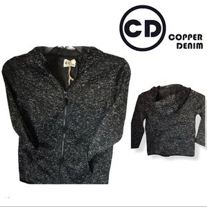NWT Copper Denim Hoodie Sweatshirt